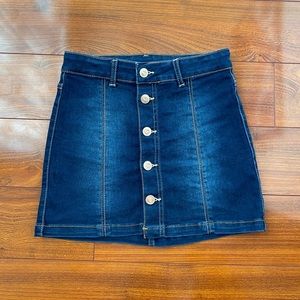 🔶 Kids Button Up Denim Skirt